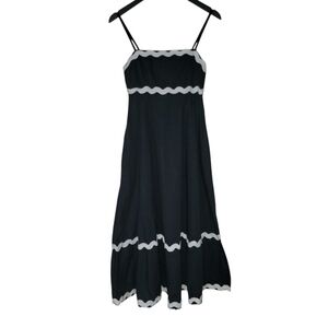 Sim & Sam Elegant Navy Blue BabyDoll Maxi Dress‎ Medium